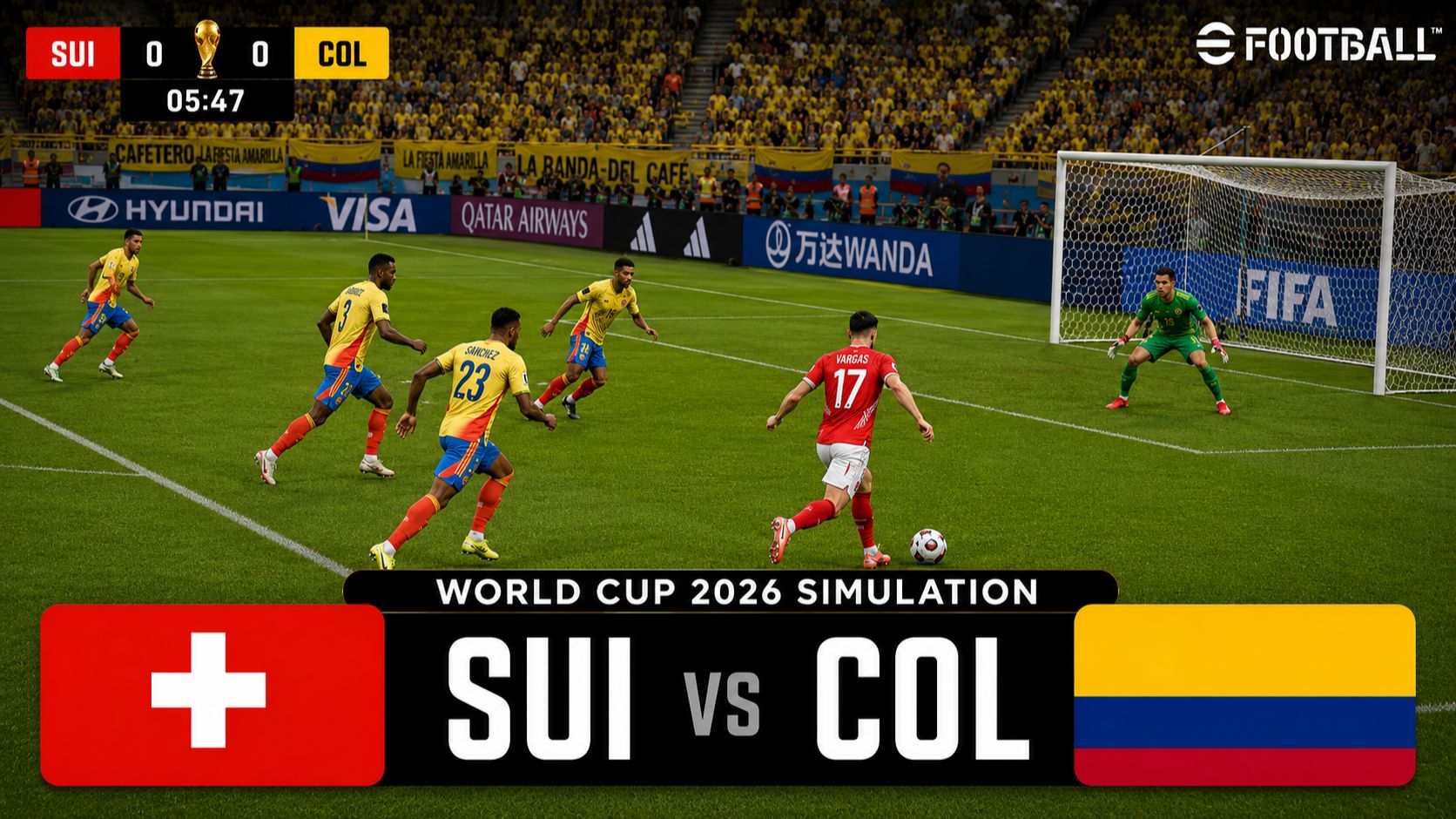 Швейцария — Колумбия | FIFA World Cup 2026 Simulation | eFootball Gameplay смотреть онлайн