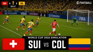 Швейцария — Колумбия | FIFA World Cup 2026 Simulation | eFootball Gameplay