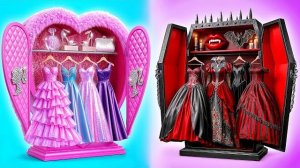Строим Удивительный Кукольный Домик _ Барби vs Вампир Челлендж от Candy DO