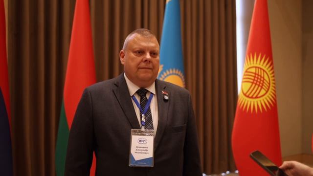 Заседание совета Всеобщей конфедерации профсоюзов в Душанбе. Кравченко Александр Михайлович