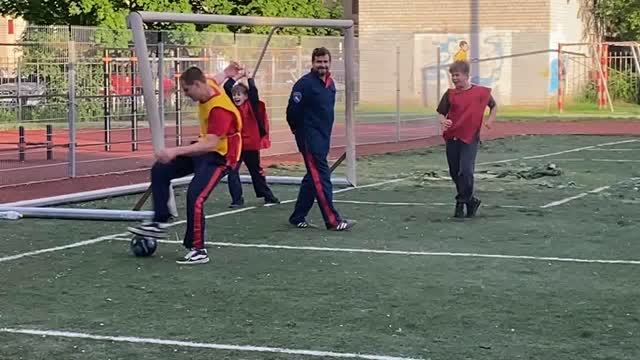 2026.05.27. Игра в футбол кадет казачьего класса