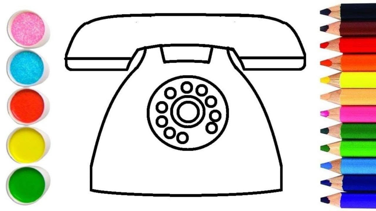 How to draw a phone for kids | как нарисовать телефон для детей смотреть онлайн