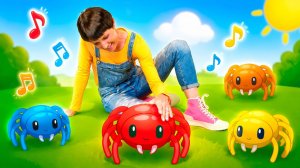 Песенка про цветных паучков с Машей Капуки ☀️🕷️ Весёлая музыка для детей | Для детей