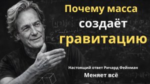 Почему масса создаёт гравитацию? Настоящий ответ Ричард Фейнман меняет всё
