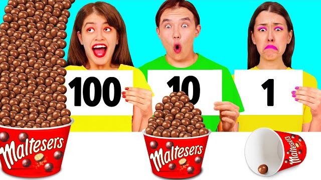 100 Слоев Еды Челлендж | Забавные Лайфхаки с Едой