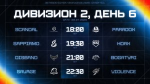 BetBoom Битва Чемпионов: Сплит #4 | Дивизион 2 | День 6