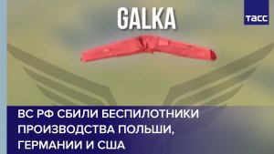 ВС РФ сбили беспилотники производства Польши, Германии и США