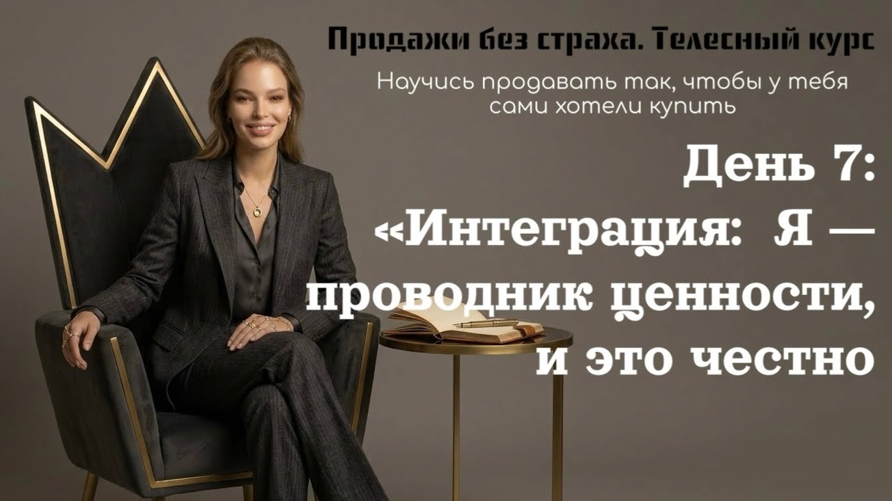 Продажи без страха и вины: как стать уверенным продавцом, у которого люди сами хотят всё купить? смотреть онлайн