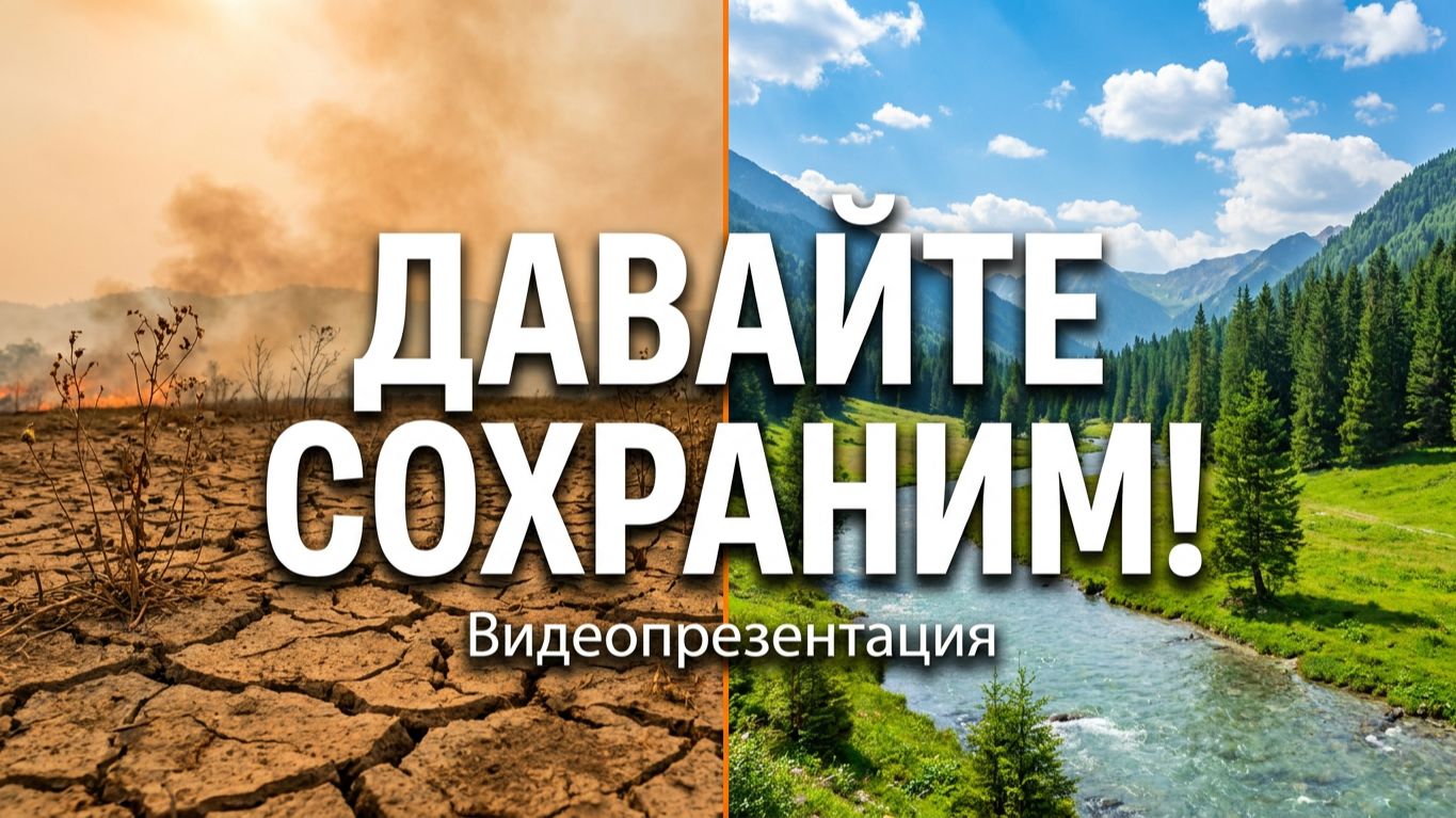 Видеопрезентация «Давайте сохраним!» (12+) ко Всемирному дню охраны окружающей среды смотреть онлайн