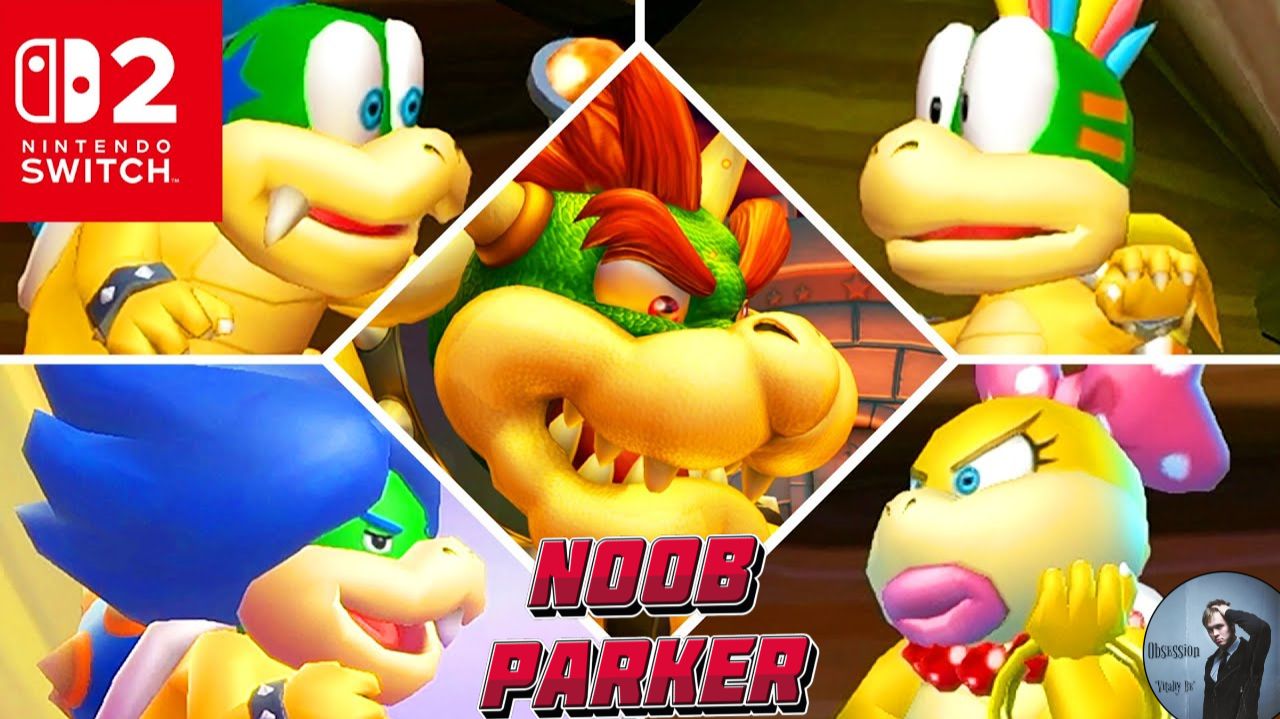 New Super Mario Bros. U Deluxe Switch 2 - Все Боссы смотреть онлайн