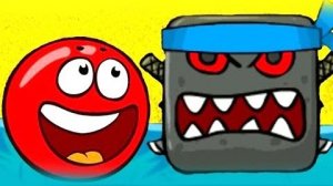 RED BALL 4 КРАСНЫЙ ШАРИК против ЗЛОГО черного КВАДРАТА Детский летсплей БОСС Мультик игра