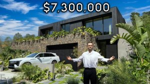 Внутри дома за $7,3 млн, построенного из вулканического камня. Роскошный особняк. Экскурсия по дому
