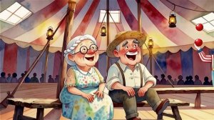 🎪🤡 ДЕД И БАБУЛЯ В ЦИРКЕ-ШАПИТО: Акробаты, клоуны и слон-гигант!