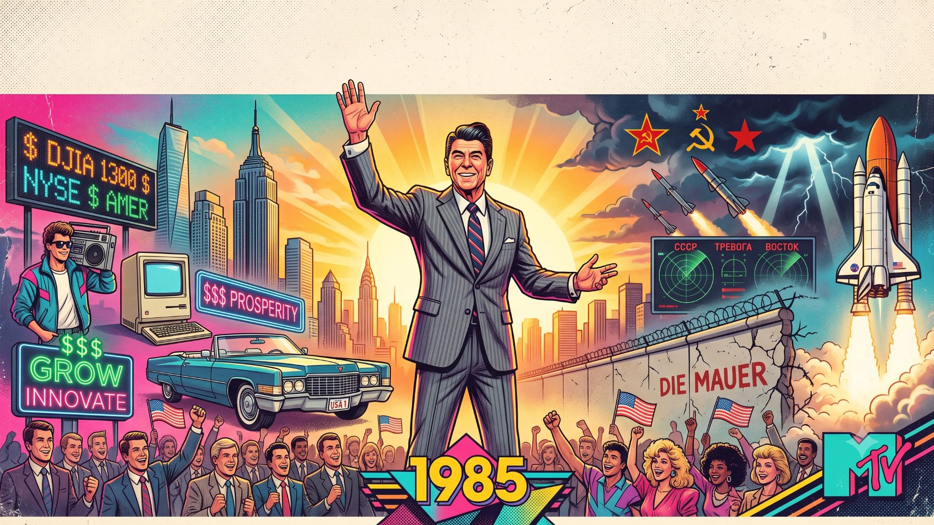 США в 1980е： Холодная война, Рейганомика и конец истории смотреть онлайн