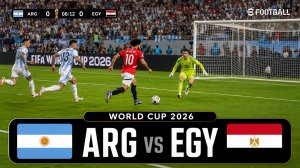 Argentina — Egypt | FIFA World Cup 2026 Simulation | eFootball Gameplay