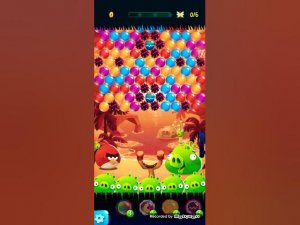 Уровень 55 в игре Энгри бёрдс бабл шутер