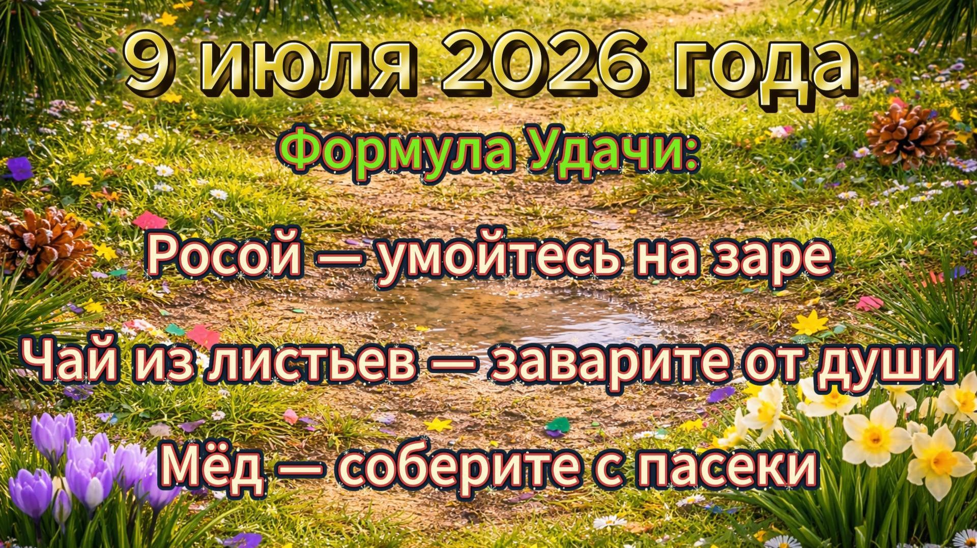 Народные приметы на 9 июля 2026 года смотреть онлайн