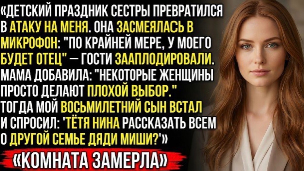 ХОТЯ БЫ У МОЕГО РЕБЁНКА ЕСТЬ ОТЕЦ» — МОЙ СЫН УСЛЫШАЛ ЭТО И ЗАДАЛ ОДИН ВОПРОС — КОМНАТА ЗАМЕРЛА! смотреть онлайн