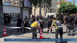 В Дамаске прогремели взрывы у отеля, где остановился Макрон: видео.