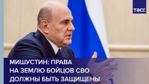 Мишустин: права на землю бойцов СВО должны быть защищены
