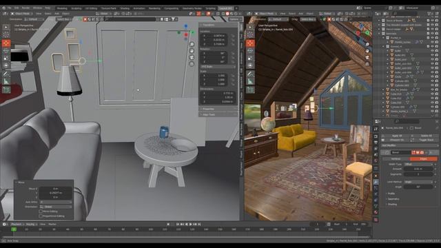 Комната в Blender часть 10 #new #lifestyle #3d #3danimation смотреть онлайн