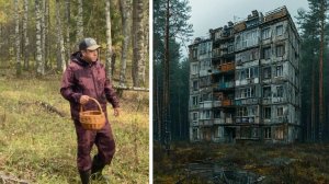 Грибник в глухой тайге нашел пятиэтажку , зашел в нее на 5 минут а вышел через трое суток