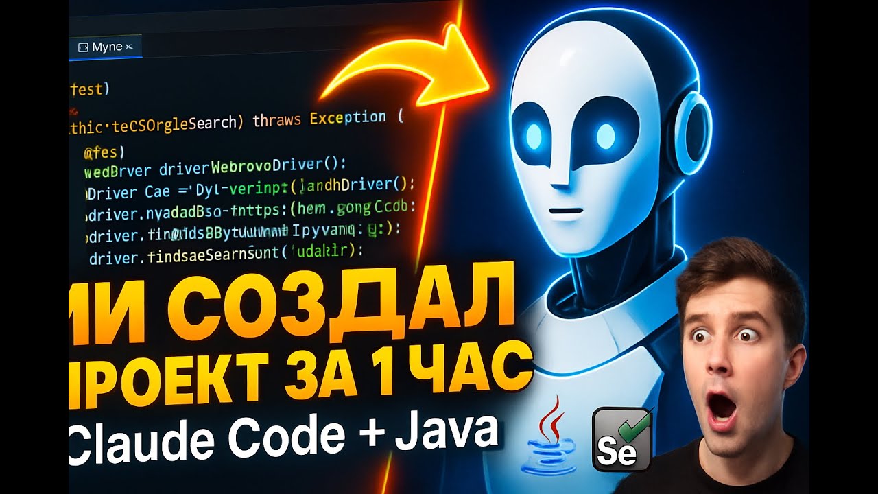Claude Code: ИИ СОЗДАЛ проект в автоматизации тестирования за 1 час | Java + Selenium смотреть онлайн