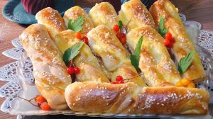 Творожные булочки - жгутики к чаю