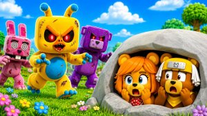 😳МЫ СПРЯТАЛИСЬ В СЕКРЕТНОМ МЕСТЕ ОТ ЗОМБИ ШИКИ в СУПЕР МИШКА! SUPER BEAR ADVENTURE