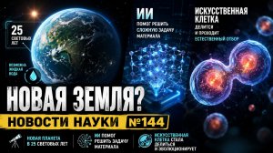 Новости науки №144 | Учёные нашли новую Землю? Искусственная клетка ожила а ИИ помог решить проблему