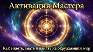 Активация Мастера: как видеть, знать и влиять на окружающий мир