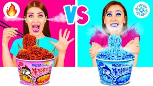 Холодная или Горячая Еда Челлендж # Смешные ситуации с едой от PaRaRa Challenge