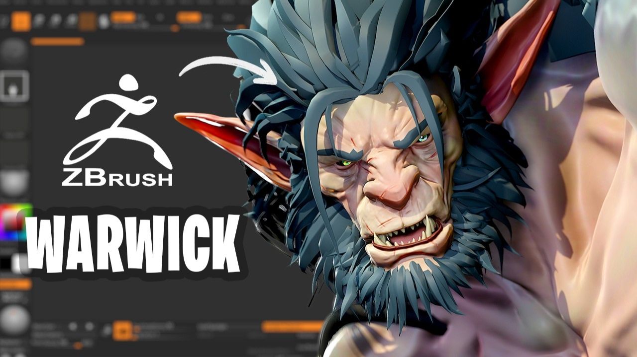 Анатомия химической химеры: Speed Sculpt Варвика из Arcane — симбиоз плоти и хард-сёрфейса в ZBrush!