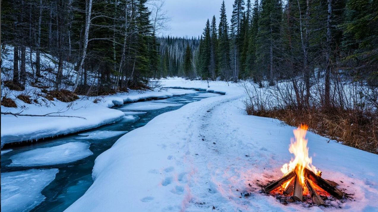 Story # 326 :  The Journey Through the Frozen Trail A Contrast of Survival and Surrender.