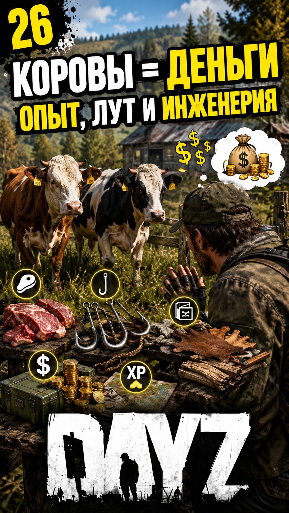 Коровы в DayZ — это ходячий банк