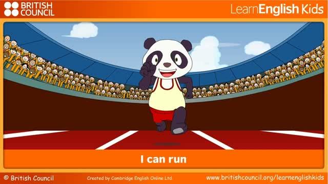 I can run _ Я могу бегать