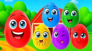 Учим цвета - Разноцветные яйца на ферме Левий Лев