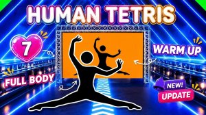 Human Tetris х 1 Player Co-op | Immersive Interactive Warm Up | Full Body Routine #7