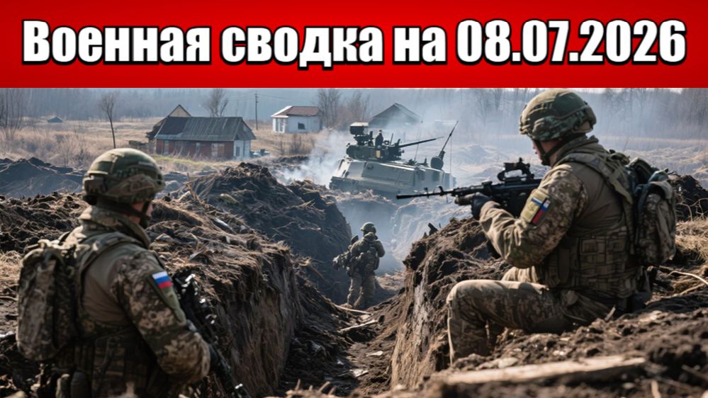 «Фланговый гамбит: ВСУ готовят удар под Новосёловкой!»: Военная сводка на 08.07.2026 смотреть онлайн