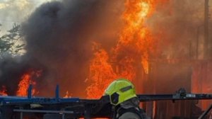 ‼️🇷🇺🇺🇦Масштабный пожар после удара по промышленному объекту врага в Одессе
