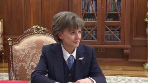 Владимир Путин провел встречу с главой Российского экспортного центра Вероникой Никишиной.