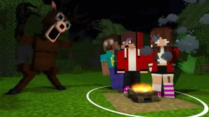 MAIZEN: JJ & Mikey Escape 99 Nights In The Forest - Minecraft Animation