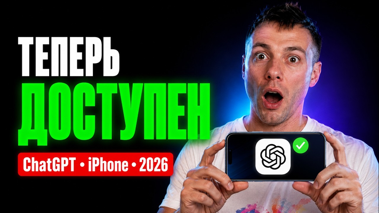 ChatGPT на iPhone в России. Работает 2026 смотреть онлайн