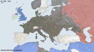 Вторая Мировая война на карте Европы
