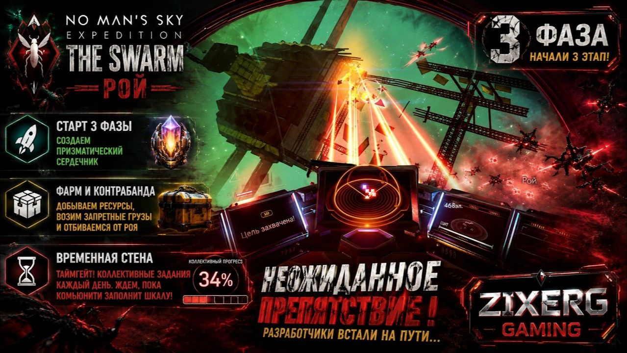 ЖЕСТКИЙ ТАЙМГЕЙТ 3 ФАЗЫ! Контрабанда и фарм | No Man's Sky: The Swarm #3