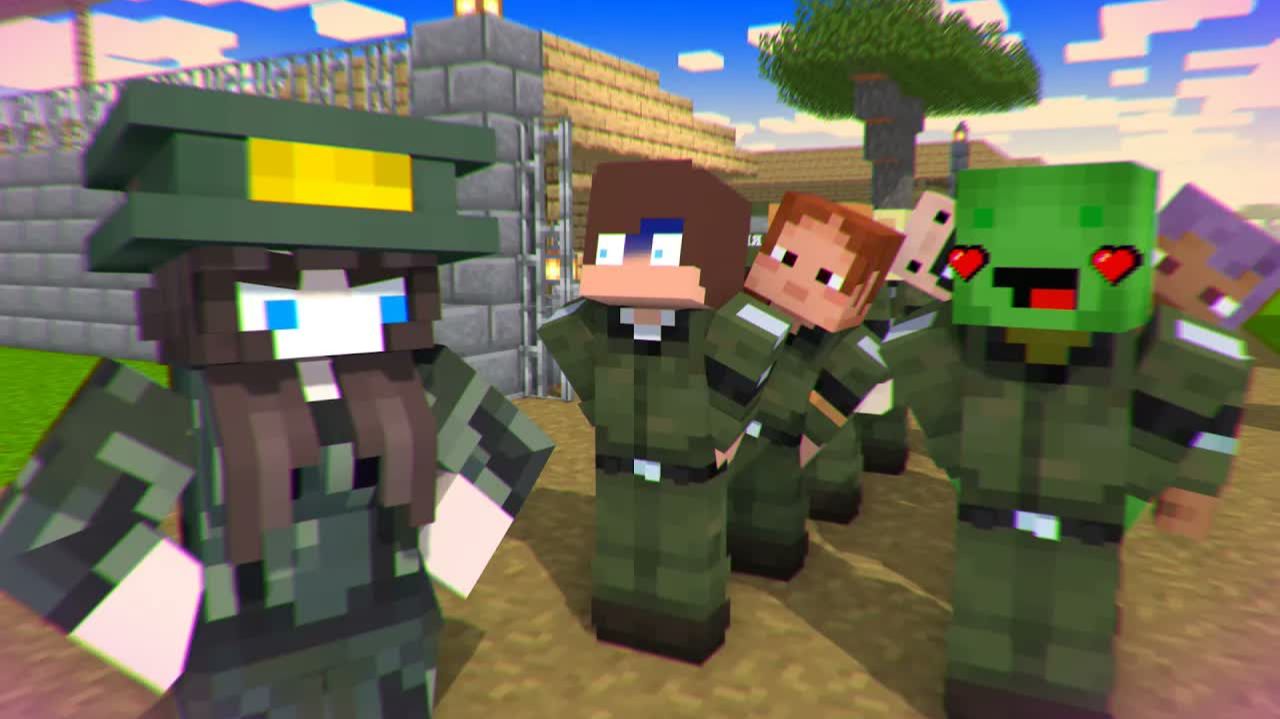 MAIZEN - JJ & Mikey Went to Army Camp? | Minecraft Animation смотреть онлайн