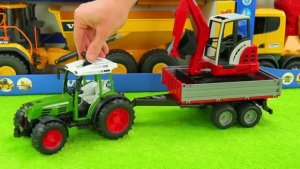 Малыш Экскаватор везет важный груз 🚜 Много машинок и игрушек для детей
