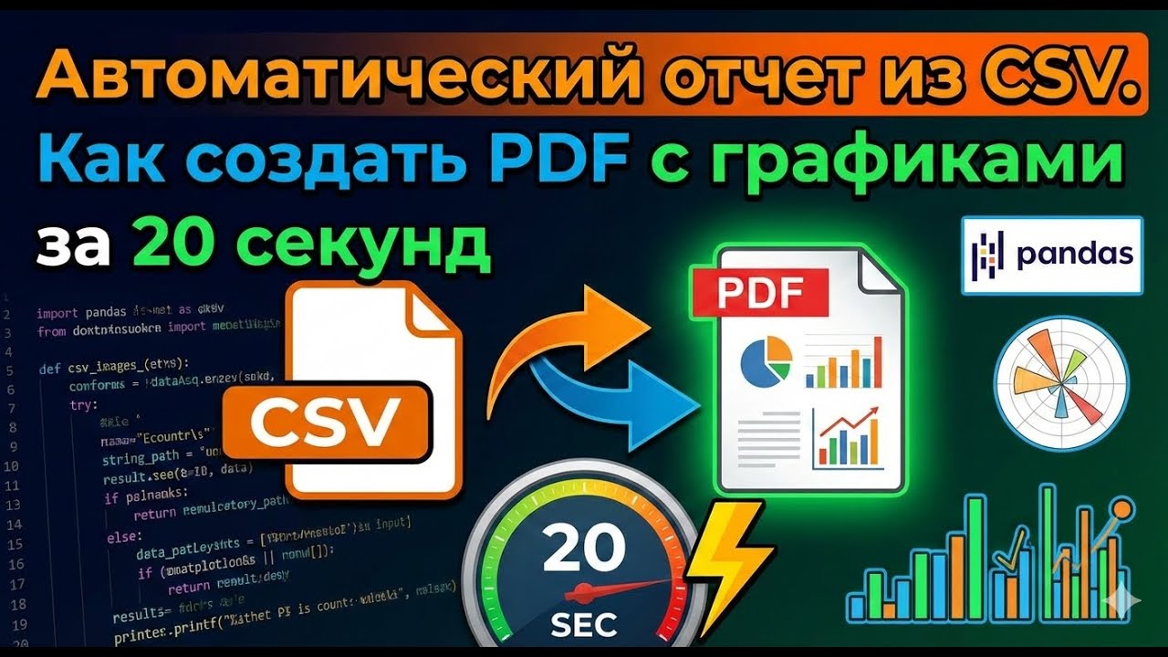 Автоматический отчет из CSV с графиками за 20 секунд — PDF отчет | FileGPT смотреть онлайн