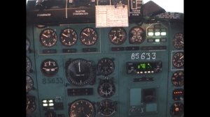 Посадка Ту-154 из кабины/Landing in Murmansk