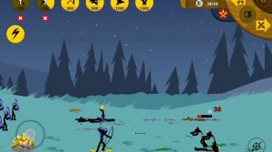 Stick War Legacy, миссия 372 ( insane, без баффов, без скинов). Ледяной скин даётся автоматически.